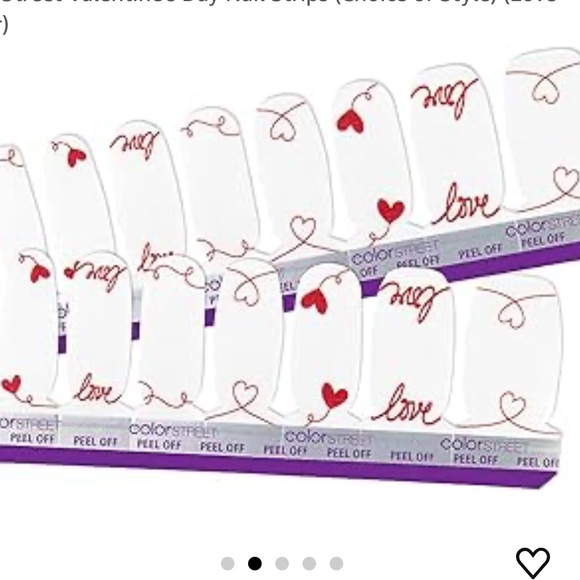 NWT ✨ Retired and RARE✨  Color Street❤️ Love Letters❤️ dry Nail Polish strips - Picture 10 of 10